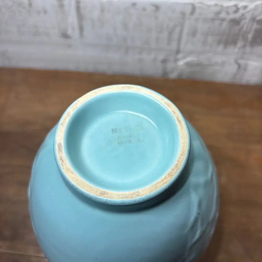 Vintage Baby Blue Poppytrail Ceramic Vase